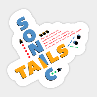 Sonic & Tails (Sonic the Hedgehog 2) Japanese Design Sticker